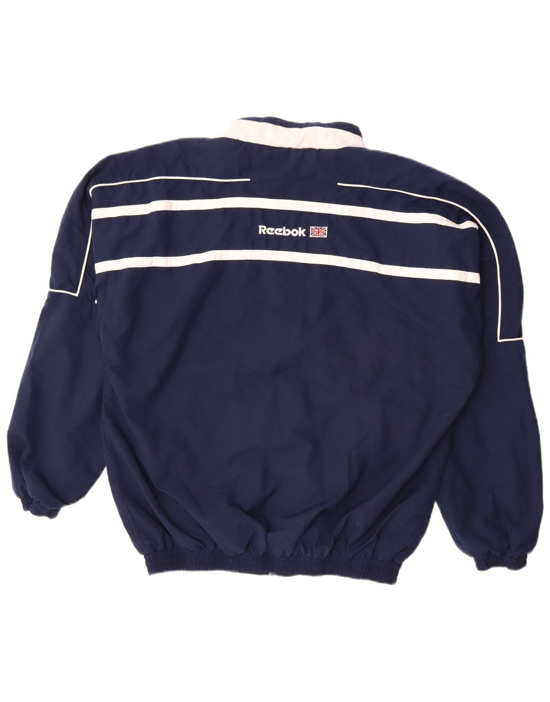Jaqueta masculina Reebok Graphic Tracksuit Top grande bloco colorido azul marinho