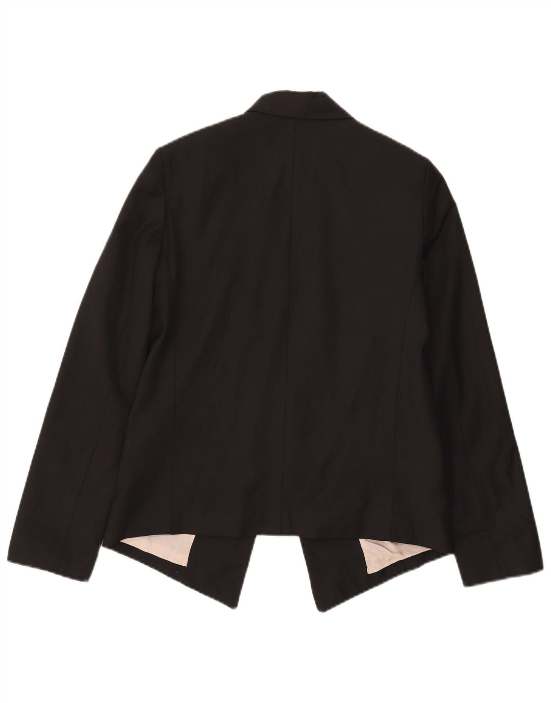 Jaqueta blazer aberta feminina Topshop Reino Unido 8 poliéster preto pequeno