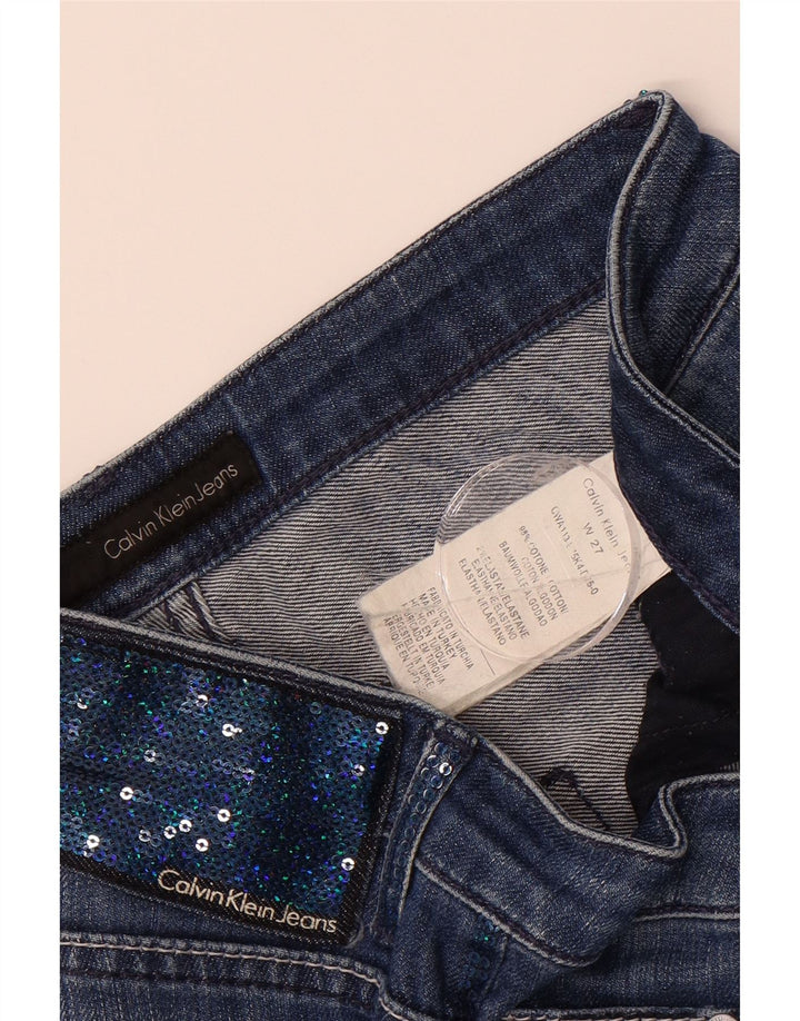 CALVIN KLEIN Womens Slim Jeans W27 L28 Blue Cotton Vintage Calvin Klein and Second-Hand Calvin Klein from Messina Hembry 