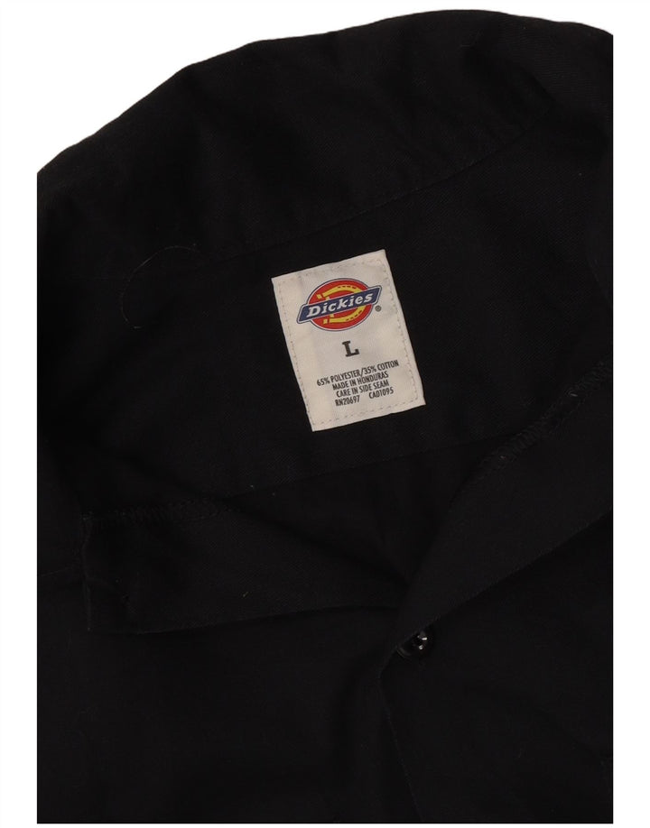 DICKIES Camiseta masculina gráfica de manga curta grande algodão preto