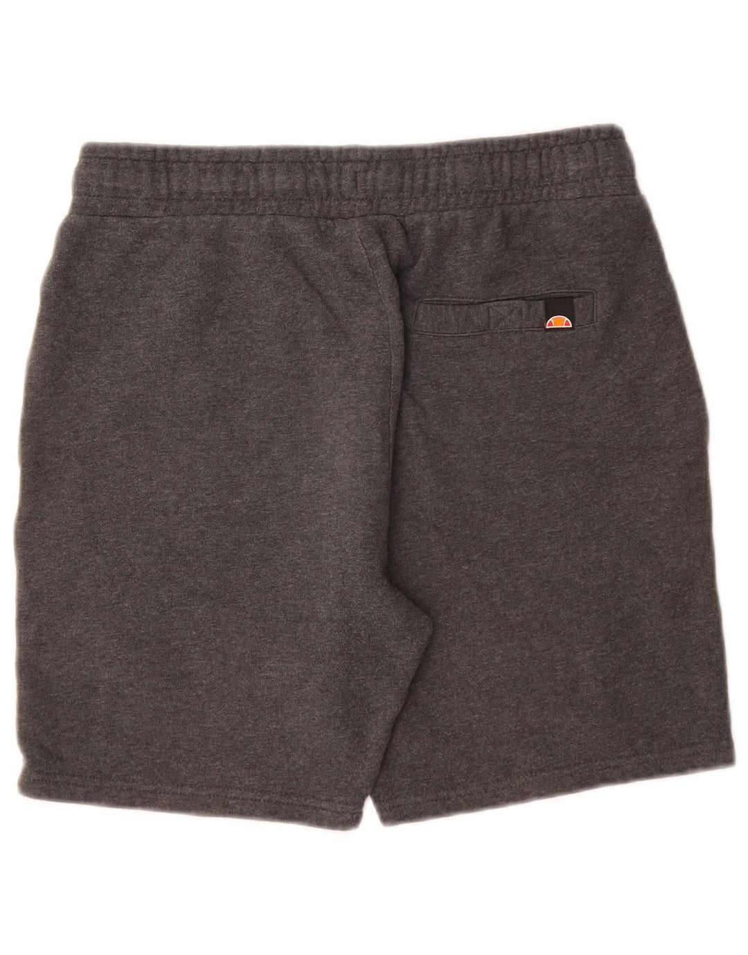 ELLESSE Shorts esportivos masculinos gráficos pequenos de algodão cinza