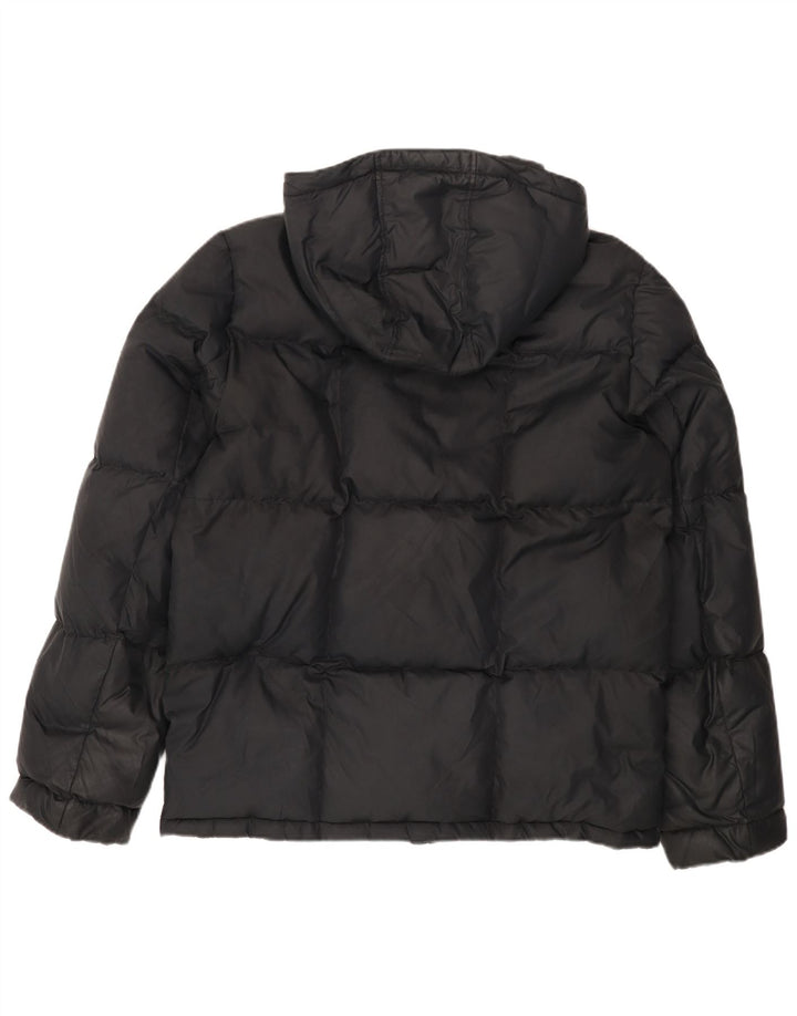 Jaqueta masculina acolchoada com capuz TOMMY HILFIGER UK 42 XL poliéster preto