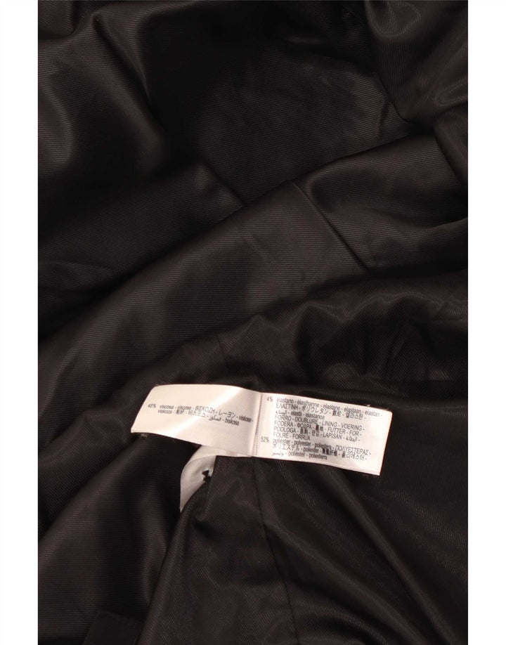 Jaqueta blazer feminina Zara com 2 botões Reino Unido 14 viscose preta média