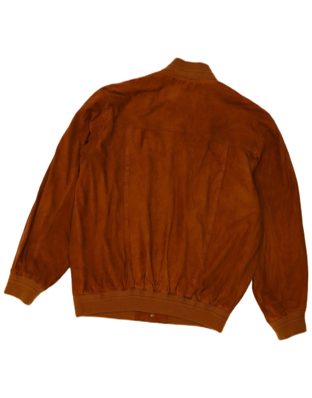 Jaqueta bomber masculina vintage de camurça Reino Unido 40 grande couro marrom