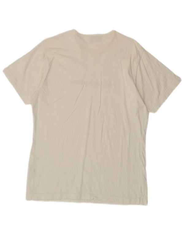 Camiseta feminina estampada Champion UK 18 XL algodão branco