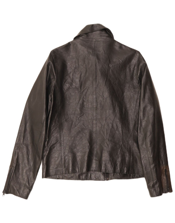 Jaqueta de motociclista masculina vintage UK 34 XS preta