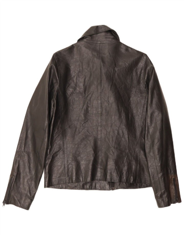 Jaqueta de motociclista masculina vintage UK 34 XS preta