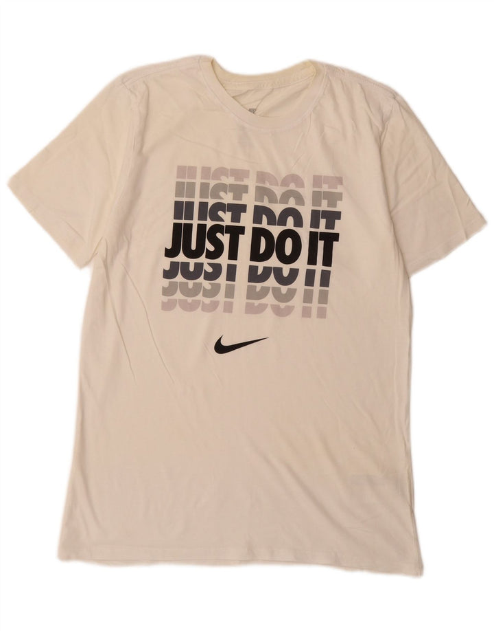 Camiseta Nike Masculina Athletic Cut Graphic Top Médio Off White Algodão