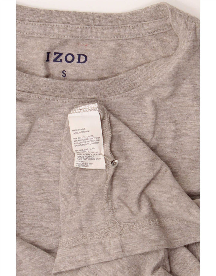 Camiseta masculina Izod Top pequeno algodão cinza
