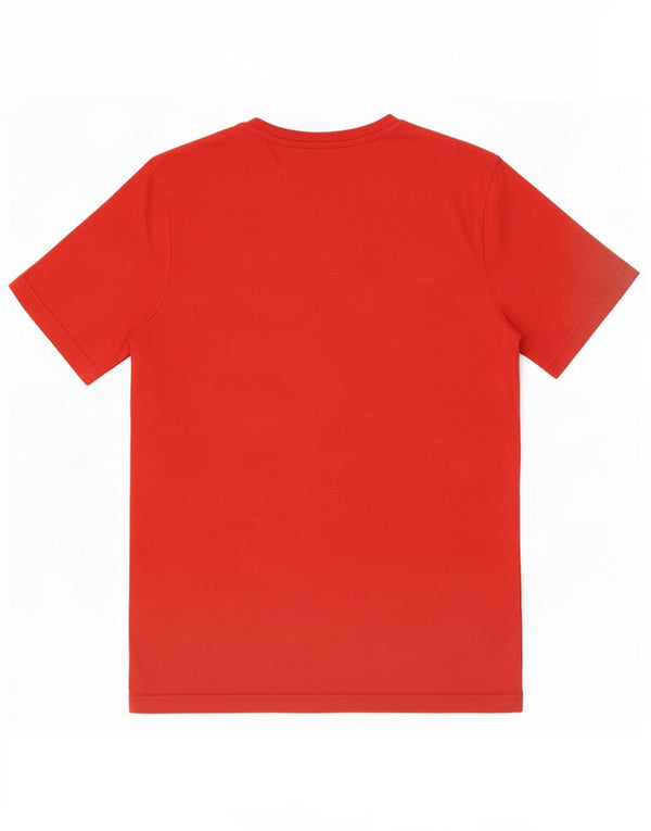 Puma Mens Graphic T-Shirt Top Médio Algodão Vermelho