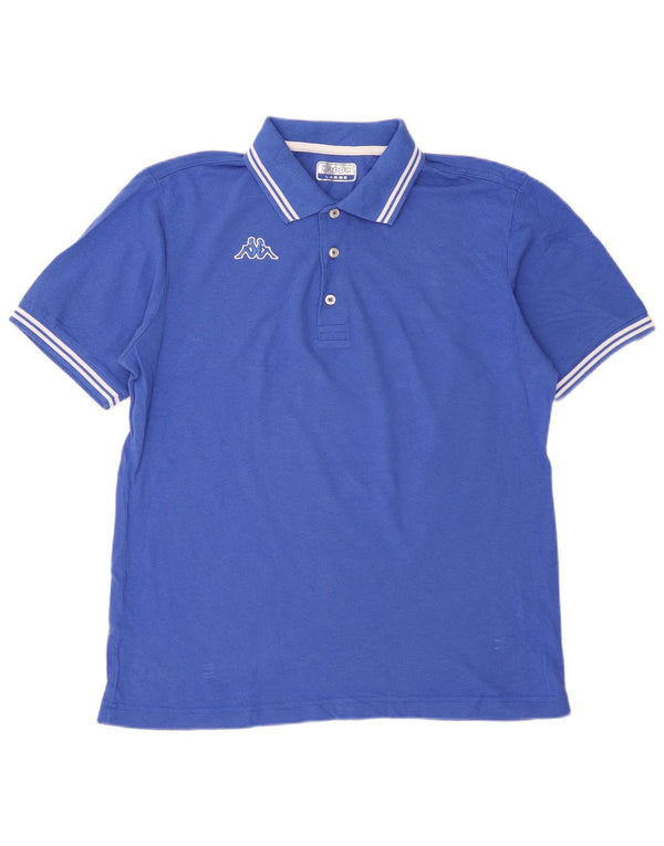 Camisa polo masculina Kappa grande azul