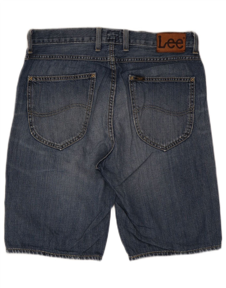 Shorts jeans curto masculino Lee com 5 bolsos W30 algodão azul médio
