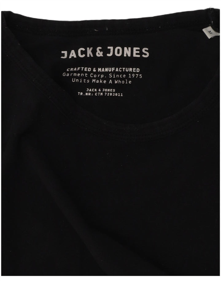 Camiseta masculina Jack & Jones Top médio preto