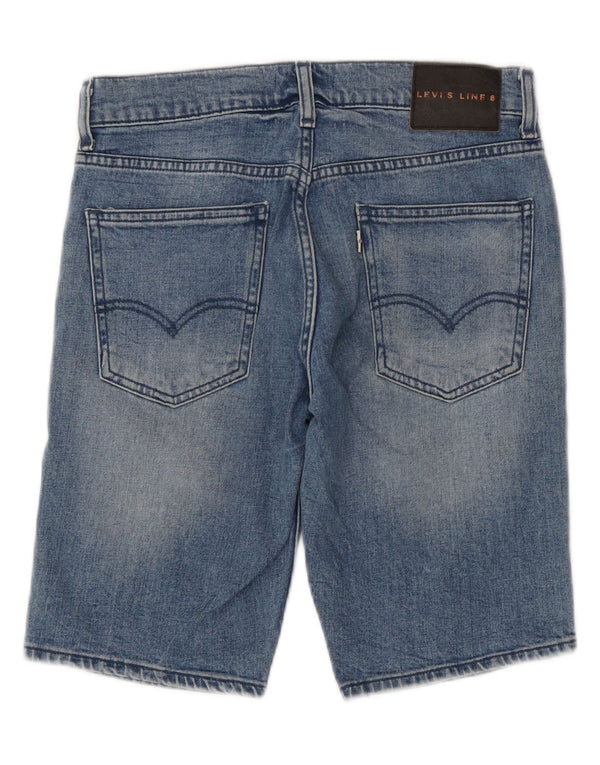 Shorts jeans feminino Levi's Line 8 W28 algodão azul médio