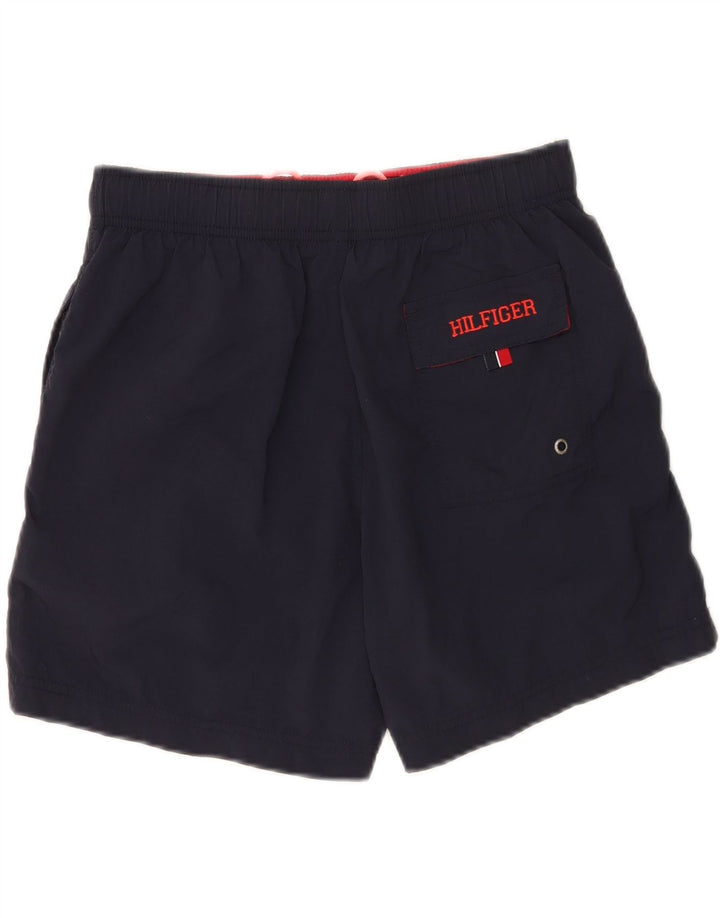 Shorts de natação masculino Tommy Hilfiger pequeno azul marinho nylon