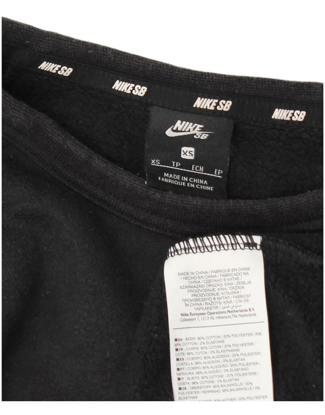 Moletom masculino Nike Jumper XS algodão cinza