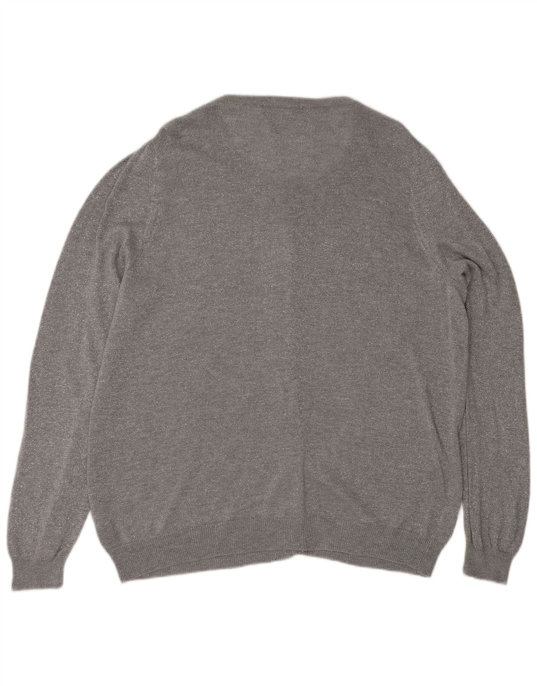 Suéter cardigã feminino Marks & Spencer UK 20 2XL cinza poliamida