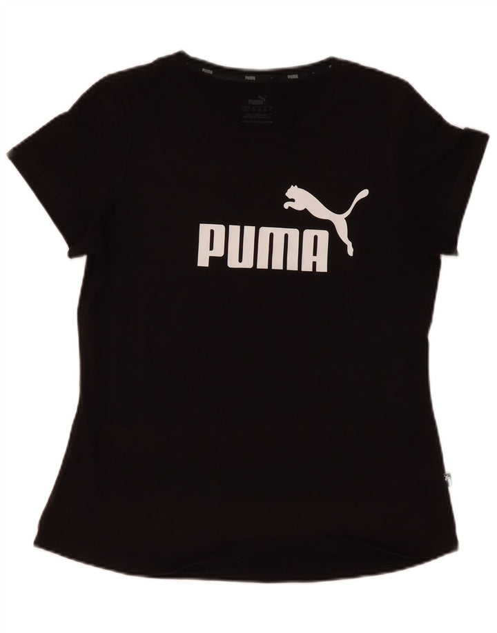 Puma Camiseta Feminina Graphic Top UK 14 Médio Preto
