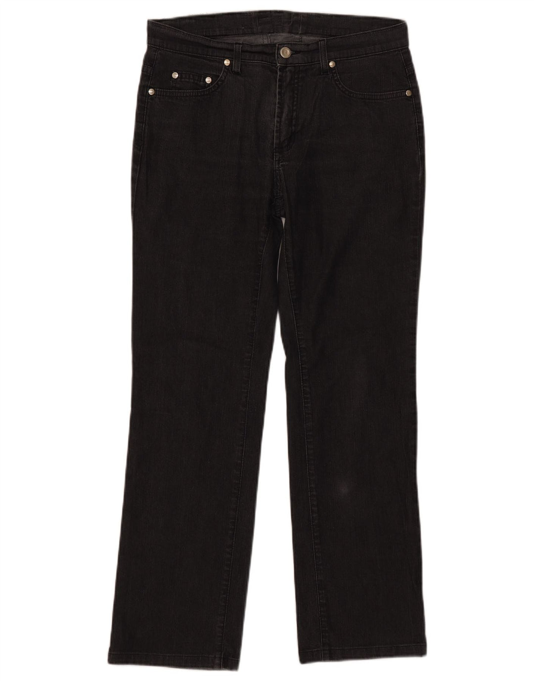 Jeans retos femininos TRUSSARDI W25 L29 algodão preto