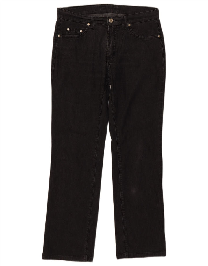 Jeans retos femininos TRUSSARDI W25 L29 algodão preto