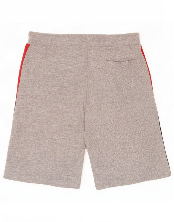 Fila Mens Sport Shorts Pequeno Cinza Colourblock Algodão