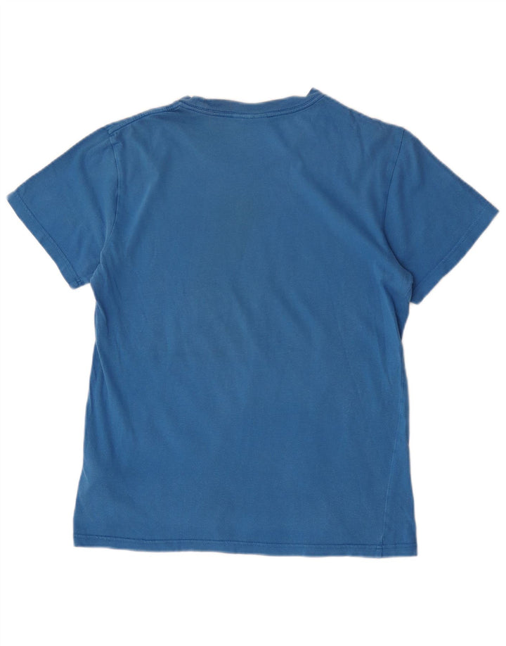 Camiseta Adidas Masculina Graphic Top Pequeno Algodão Azul