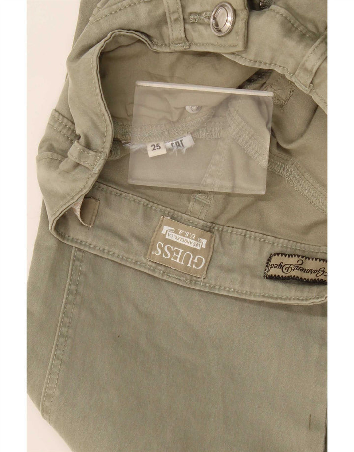 Guess Calça Jeans Feminina Cintura Alta Bootcut W25 L31 Verde