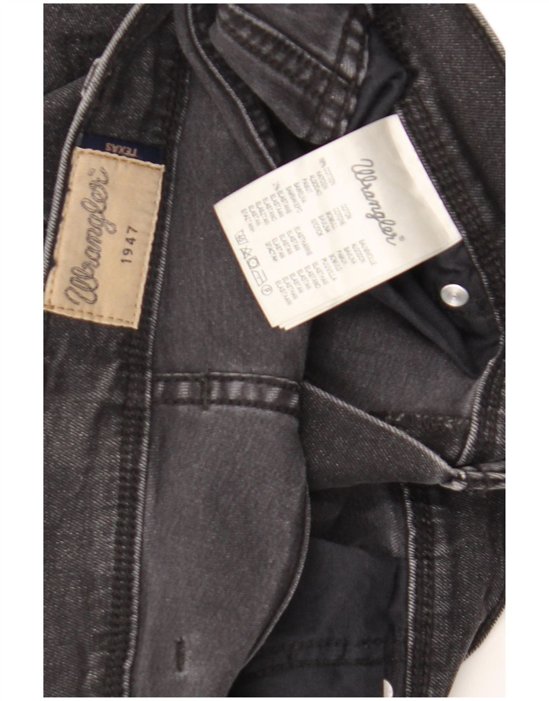 Wrangler Masculino Texas Stretch Straight Jeans W34 L32 Algodão Preto