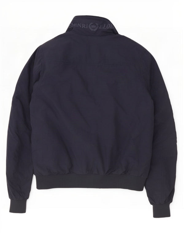 Jaqueta bomber masculina Henri Lloyd gráfica Reino Unido 40 grande nylon azul marinho
