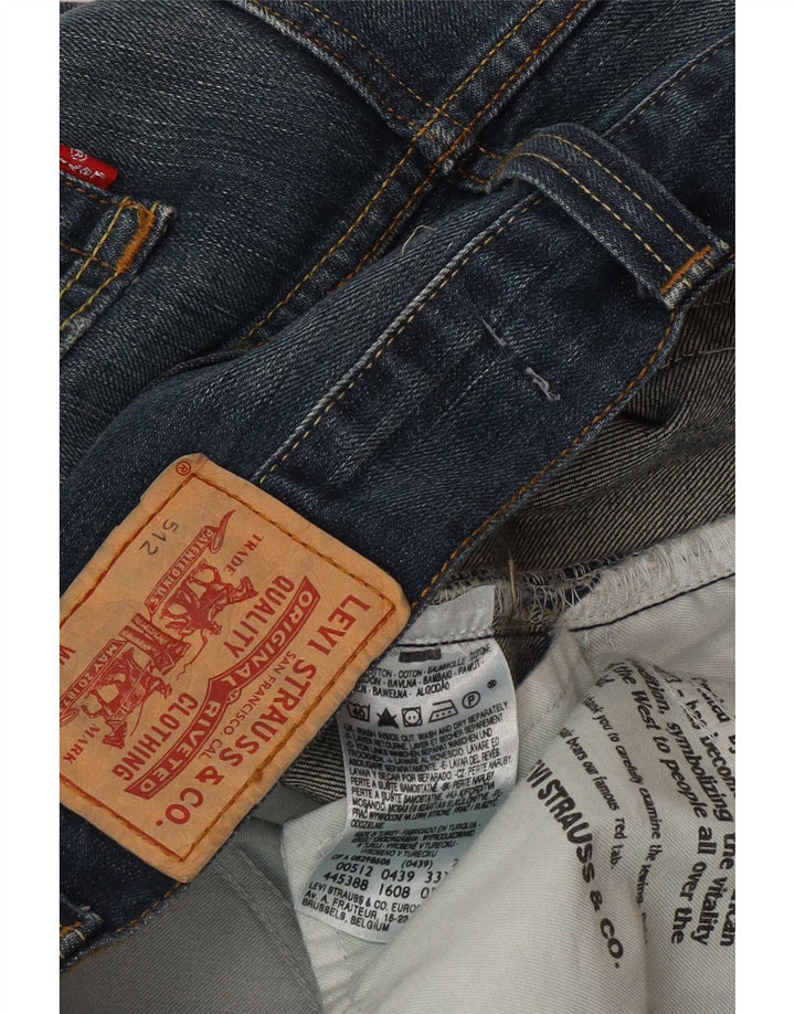 Levi's Masculino 512 Capri Jeans W33 L22 Azul Algodão