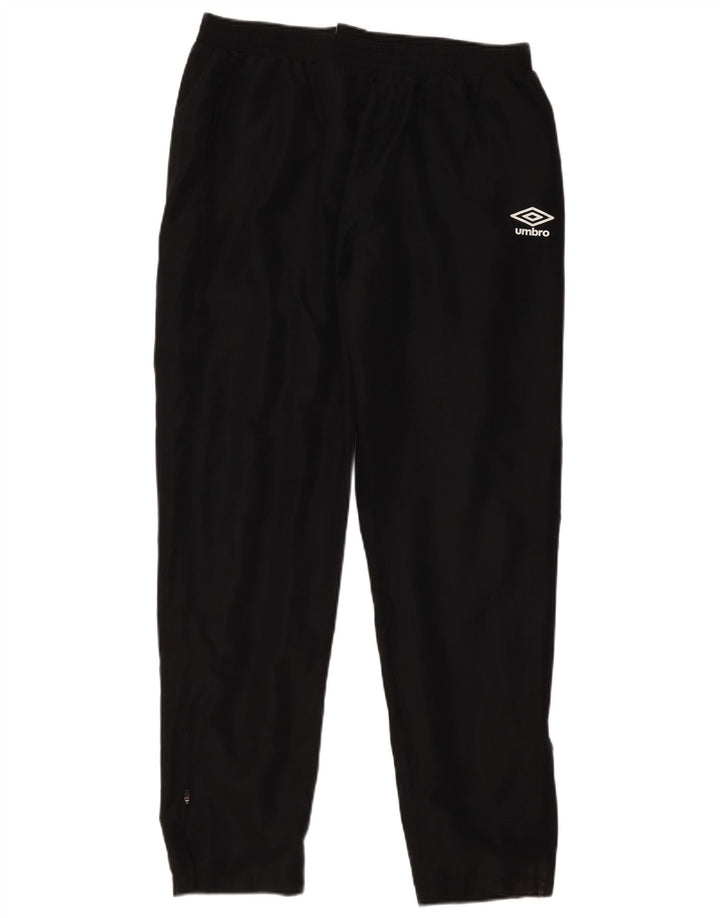 Calça de treino masculina Umbro grande poliéster preto