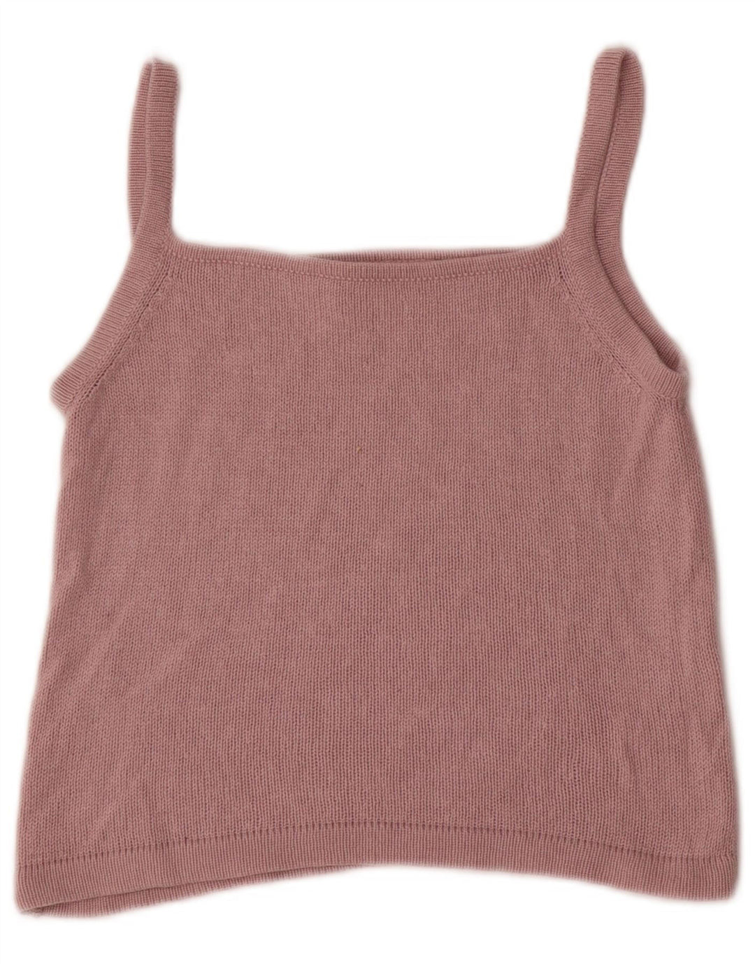 Top feminino Marella Crop Cami UK 12 seda rosa médio
