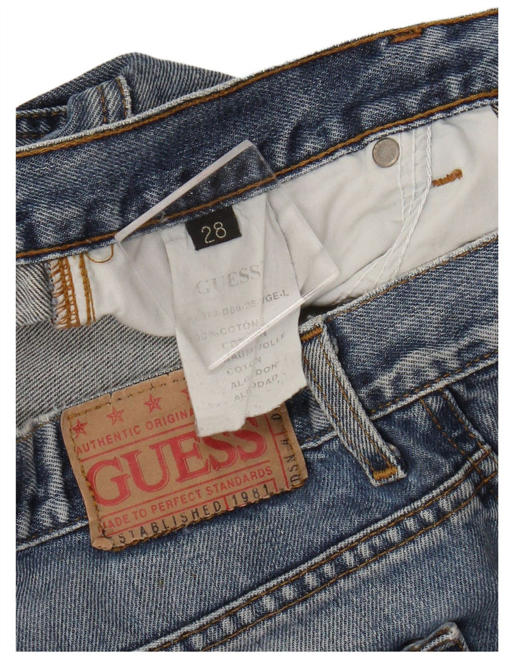 Guess Jeans Bootcut Feminino W28 L30 Azul Algodão