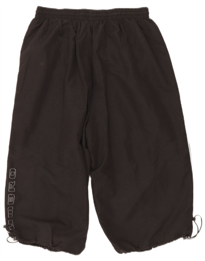 Umbro Mens Graphic Bermuda Sport Shorts Grande Poliéster Preto