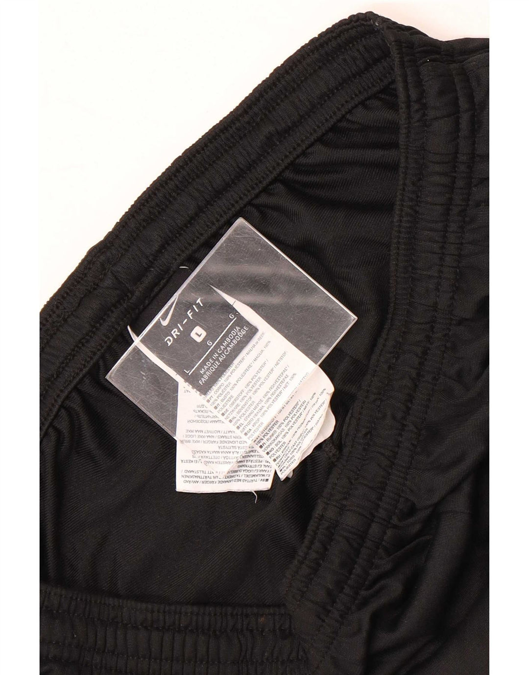 Calça de treino masculina Nike Dri Fit grande poliéster preto