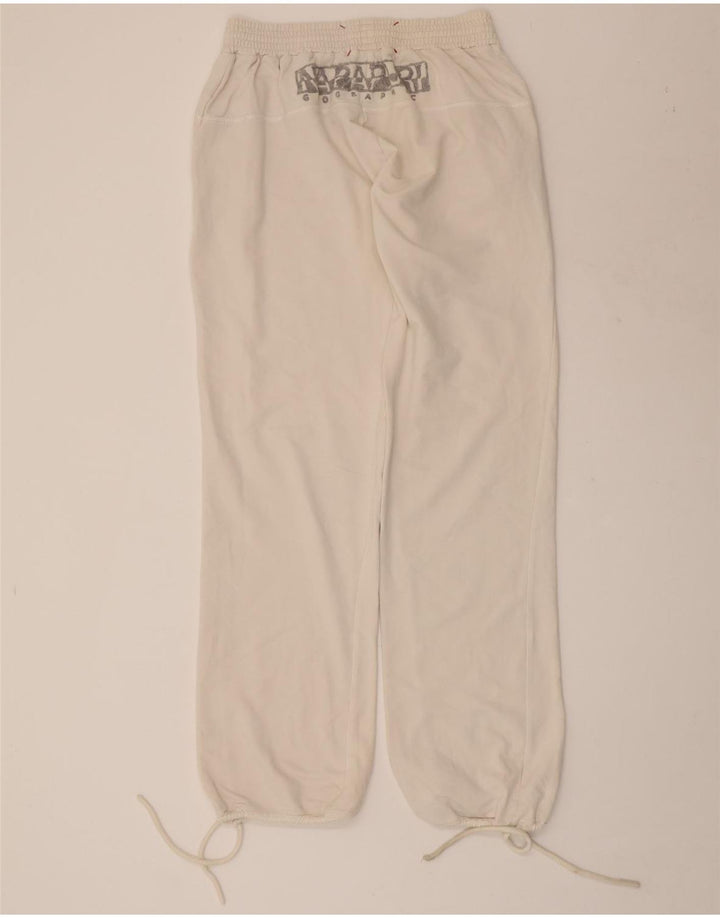 Calça esportiva feminina NAPAPIJRI com estampa gráfica e jogging UK 12 médio branco