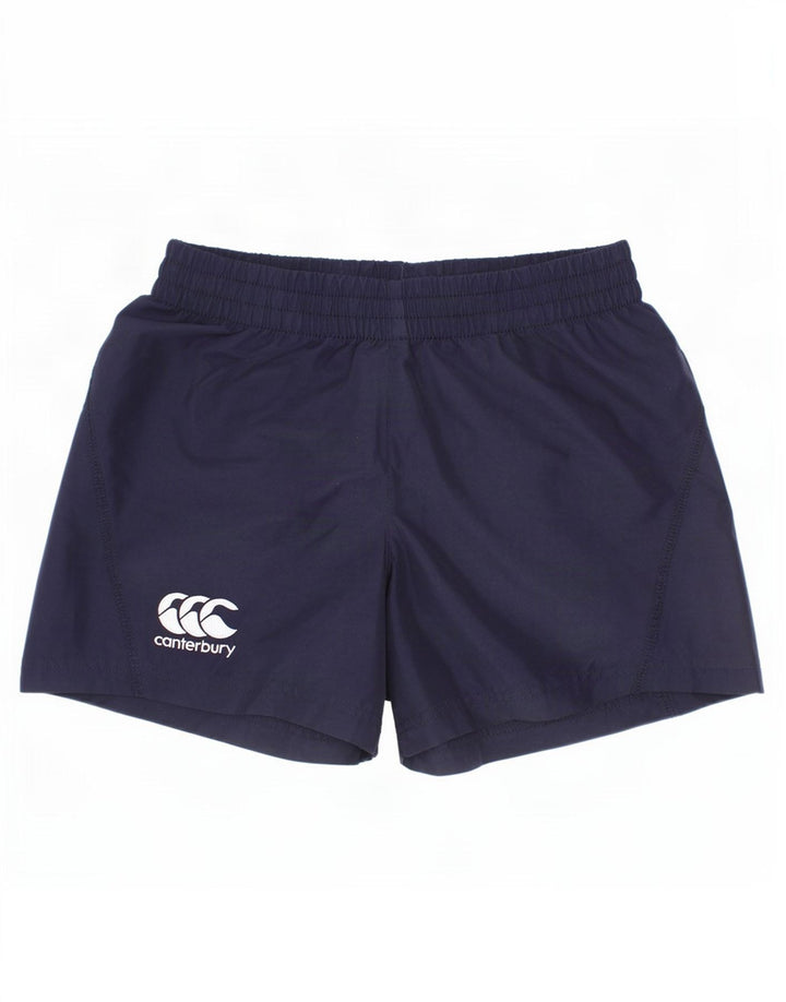 Canterbury Boys Sport Shorts 3-4 anos pequeno poliéster azul marinho