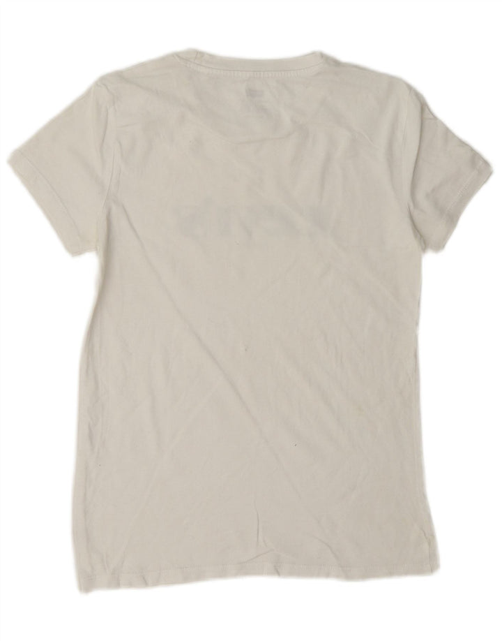 Camiseta feminina Levi's Oversized Graphic Top UK 2 2XS Branco
