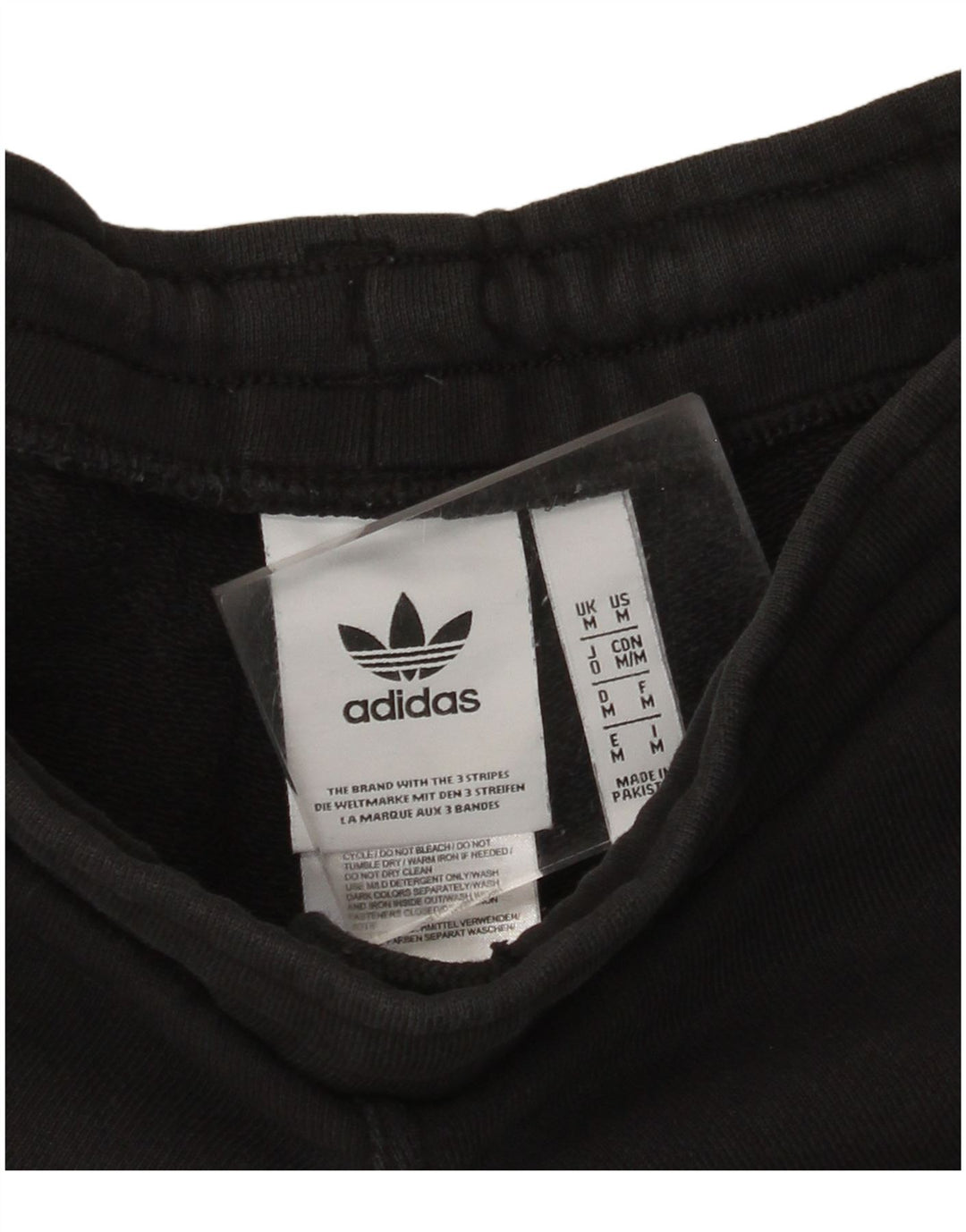 ADIDAS Mens Sport Shorts Médio Algodão Preto