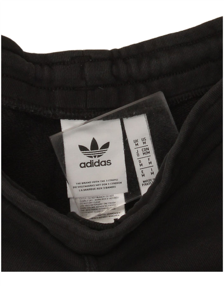 ADIDAS Mens Sport Shorts Médio Algodão Preto