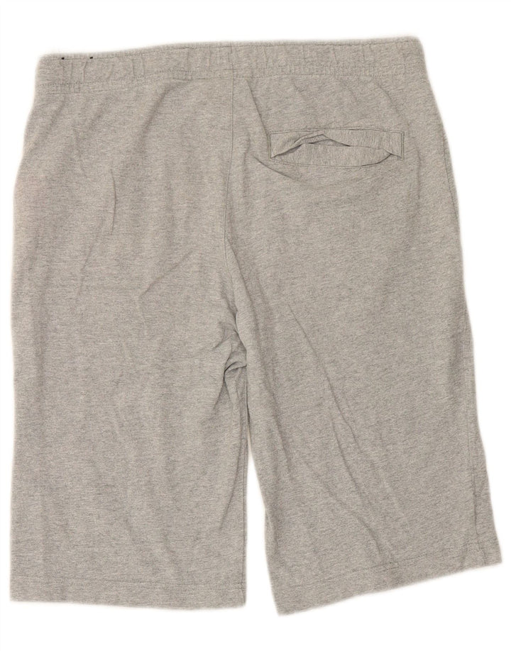 Shorts esportivos masculinos Nike médio cinza algodão