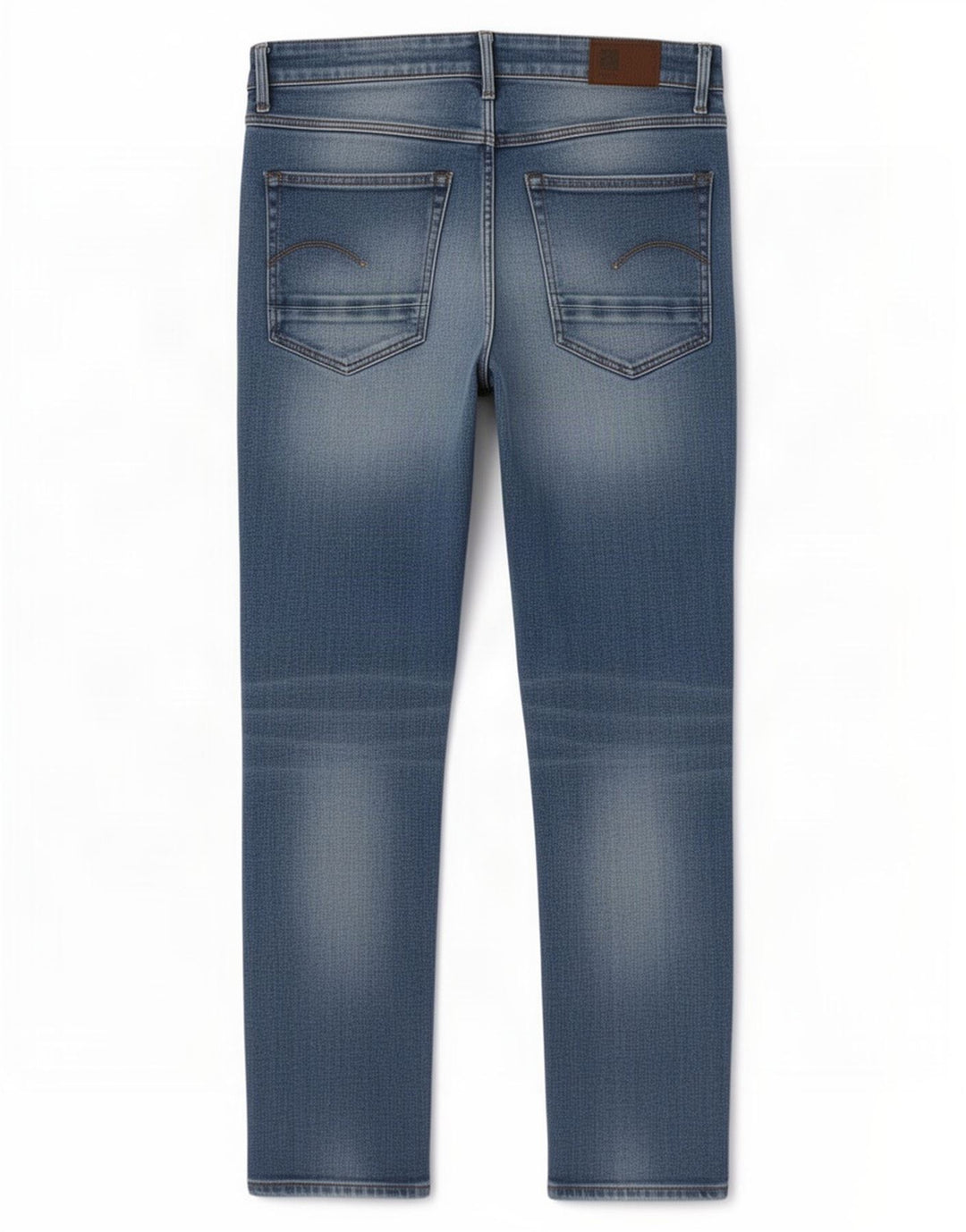 G-Star feminino Kate Straight Jeans W26 L26 algodão azul