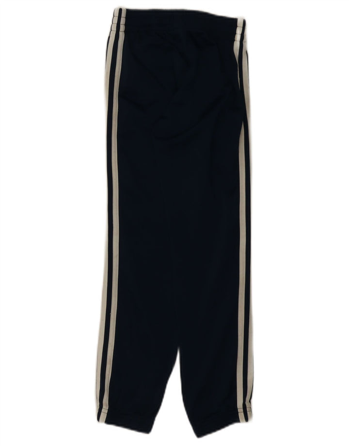 Adidas meninos calças de treino joggers 7-8 anos azul marinho poliéster