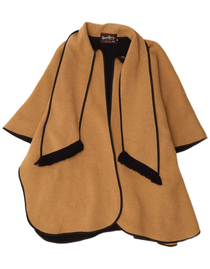 David Barry Casaco Poncho Feminino Tamanho Único Bege