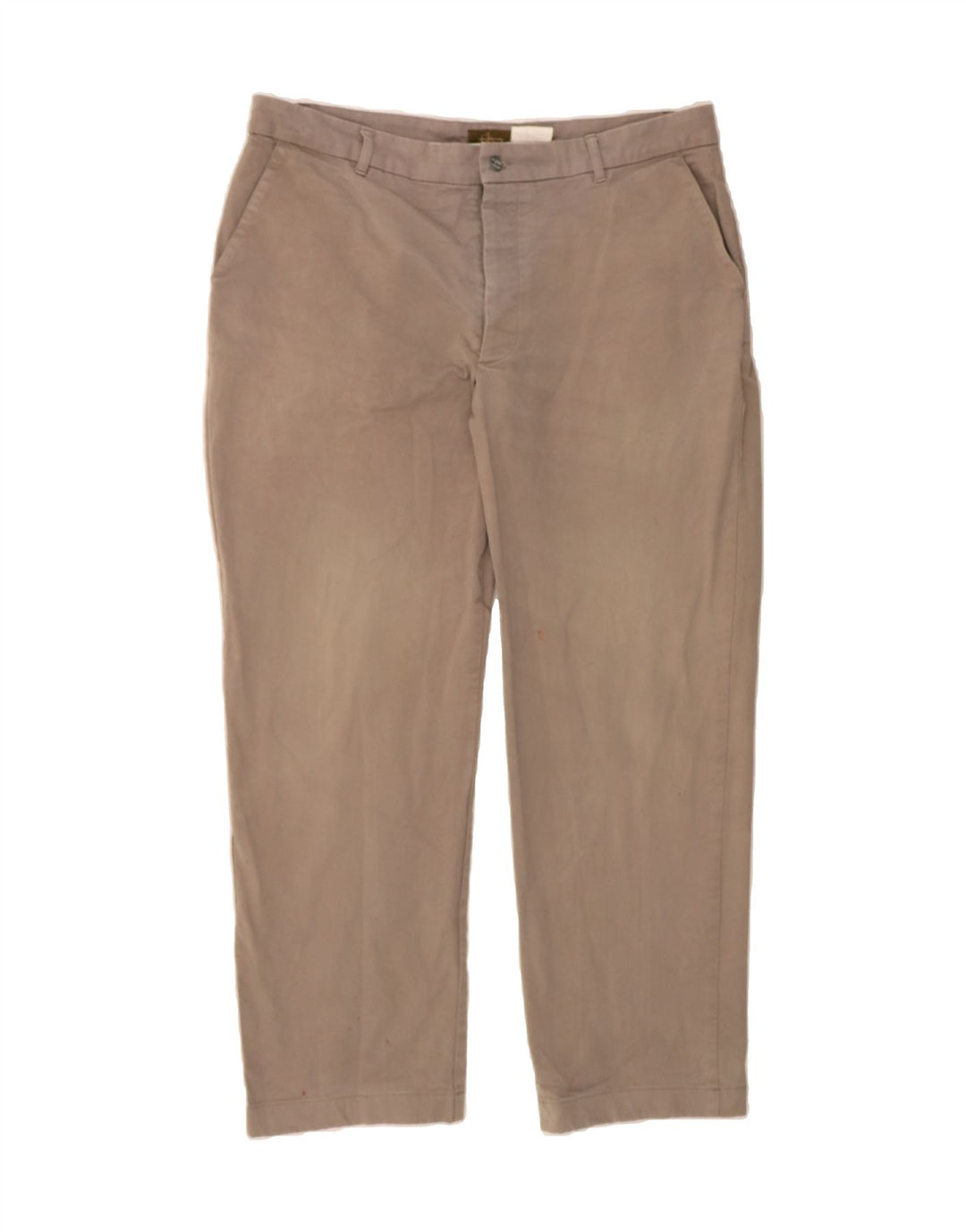 CALVIN KLEIN Mens Straight Chino Trousers W36 L29 Beige Cotton Vintage Calvin Klein and Second-Hand Calvin Klein from Messina Hembry 