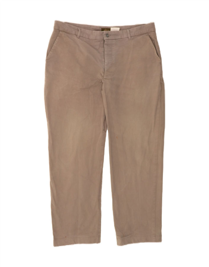 CALVIN KLEIN Mens Straight Chino Trousers W36 L29 Beige Cotton Vintage Calvin Klein and Second-Hand Calvin Klein from Messina Hembry 