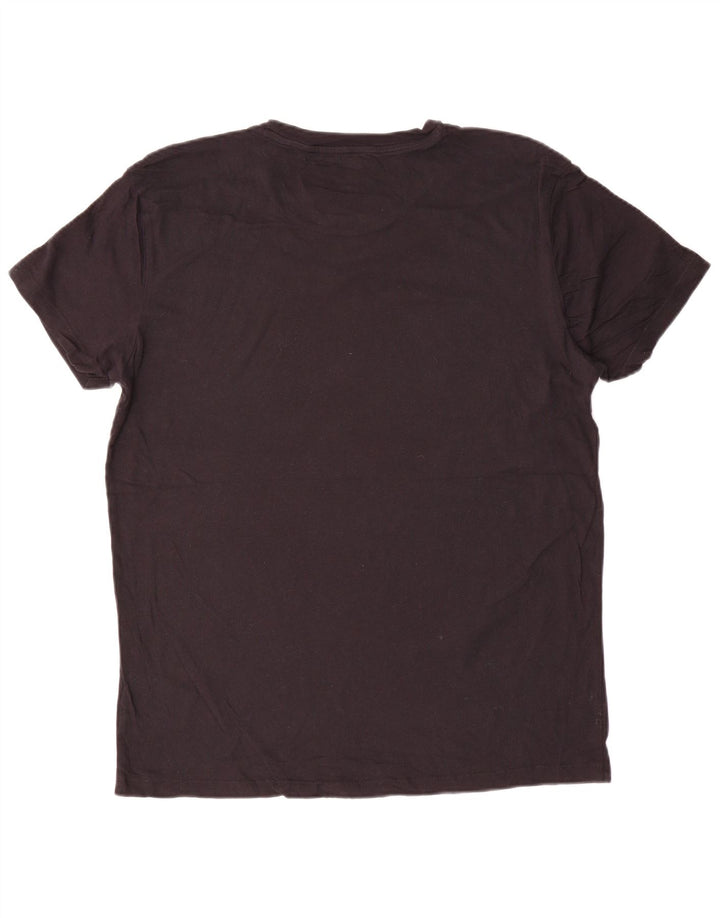 Camiseta masculina GANT grande algodão preto