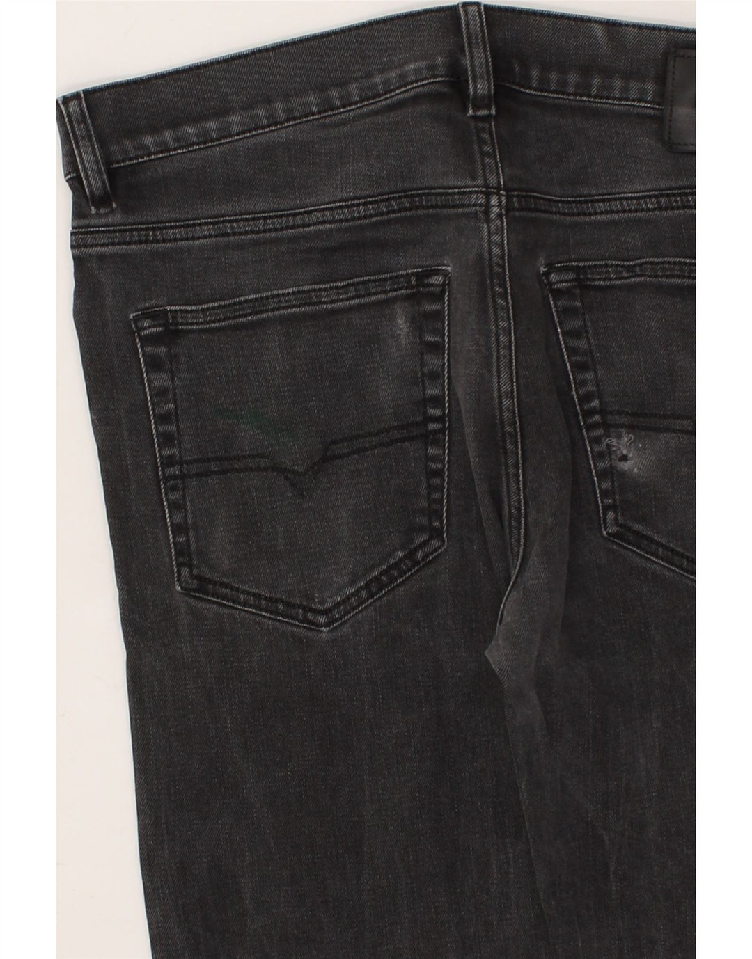 DIESEL Masculino Slim Jeans W32 L32 Algodão Preto