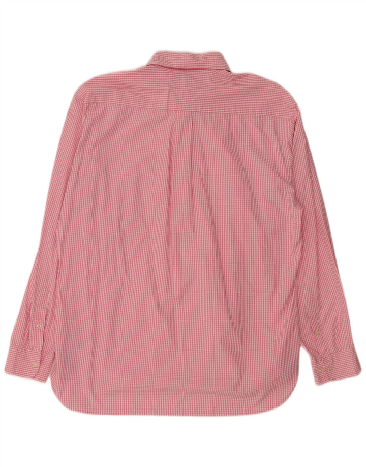 Camisa masculina TOMMY HILFIGER XL algodão guingão rosa