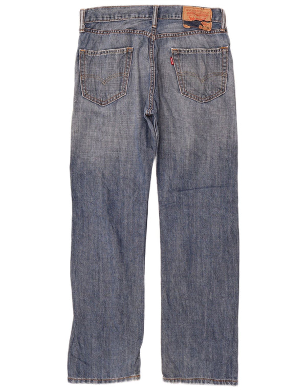 Levi's Masculino 505 Straight Jeans W30 L30 Azul Algodão